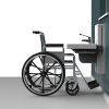 Astor Aquba Washbasin side view with wheelchair