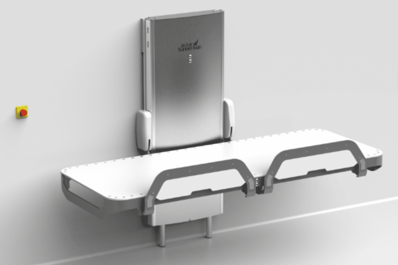 Astor Invincible Changing Table Side Top View