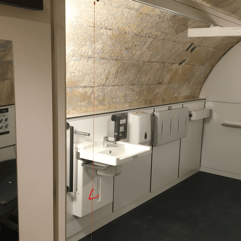 Astor Aquba Washbasin in Bath Abbey Changing Places Toilet