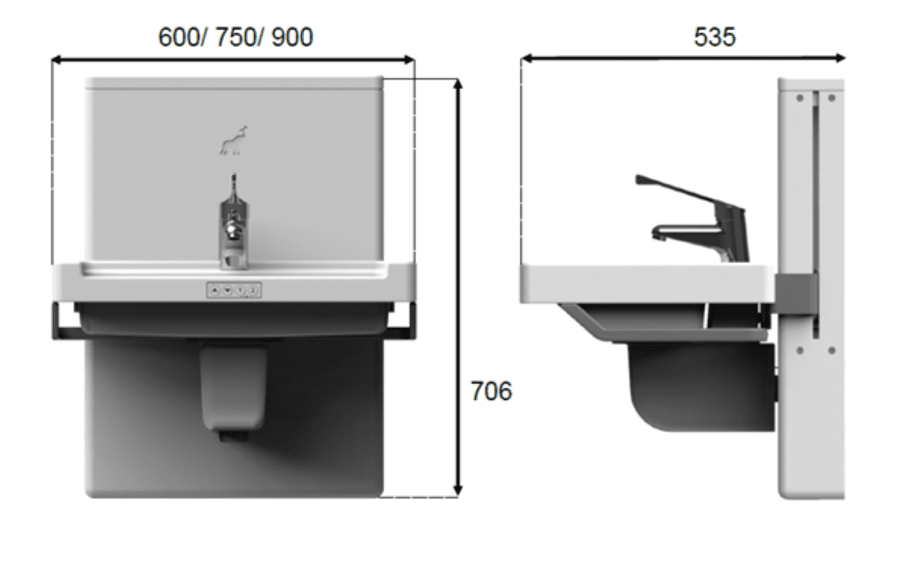 Wash basin dimensions deals