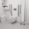 Astor Changing Places Accessory Pack in Tate Britain Changing Places Toilet - stainless steel