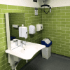 ABW-CP Height Adjustable Washbasin in Elmsleigh Shopping Centre Changing Places Toilet