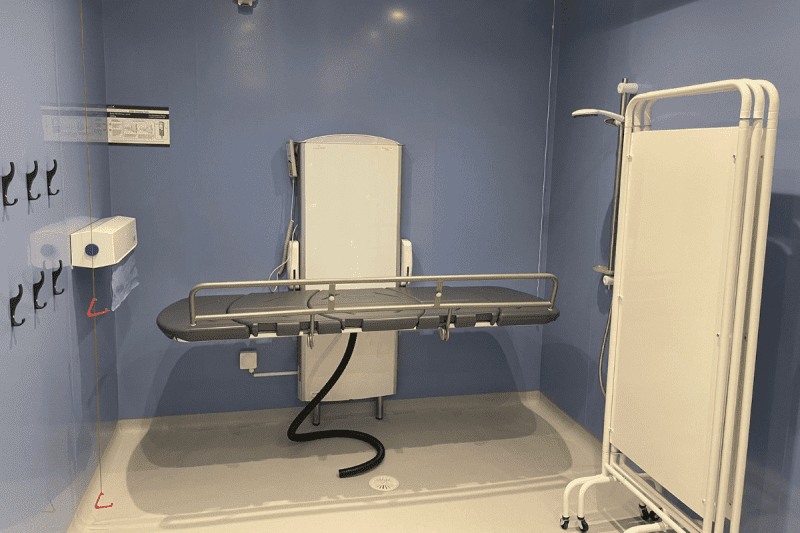 Astor CTX2-CP Changing Table in a Changing Places Toilet at the Christchurch Centre Newport