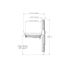 Astor CTX2-CP Changing Table dimensions from side