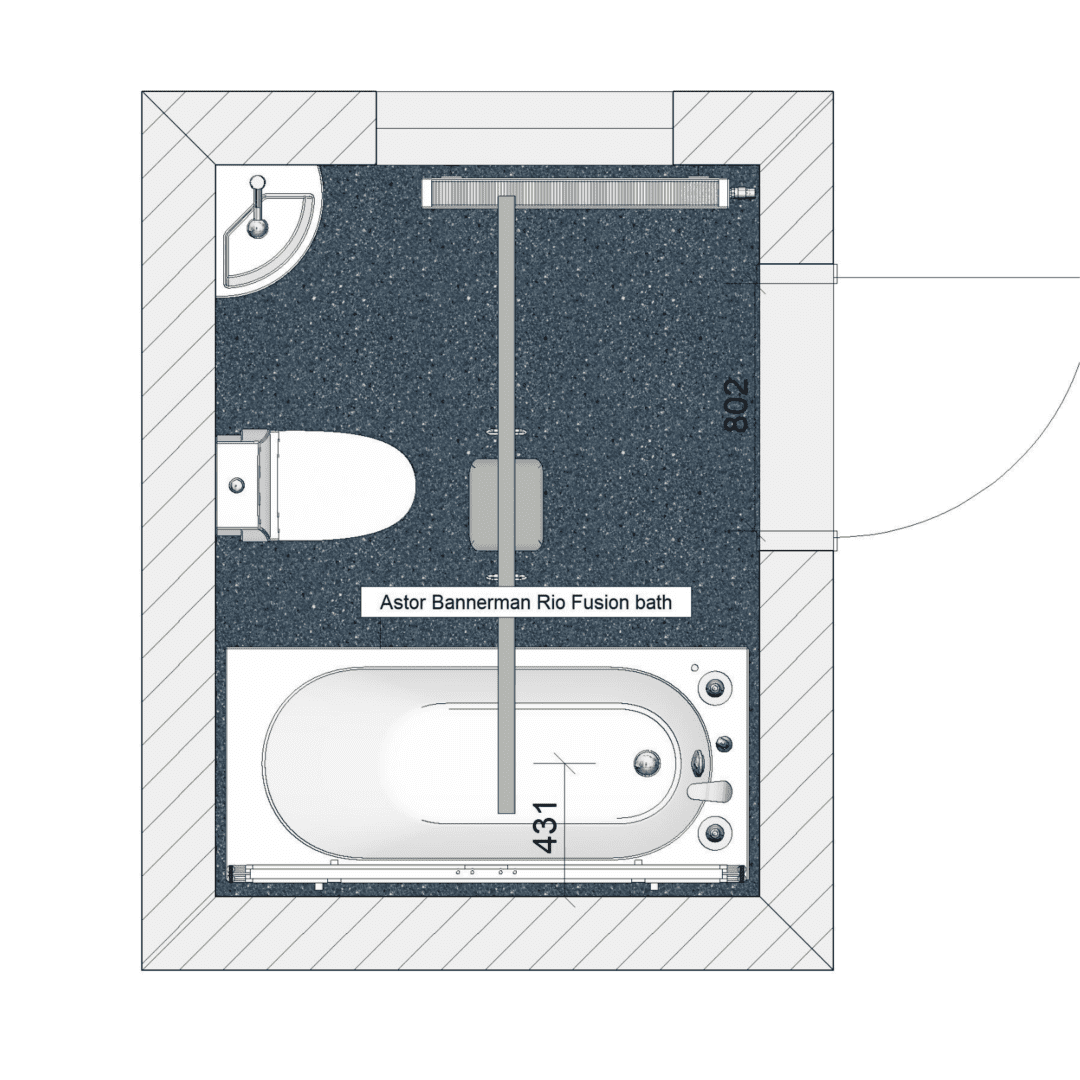 Accessible bathroom plan