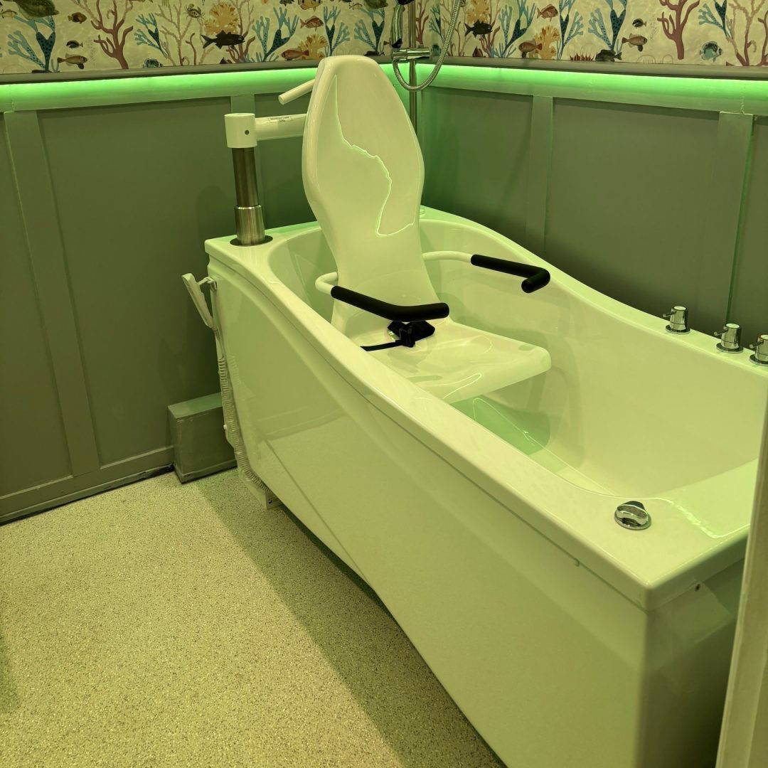 Care Bath with pale green lights