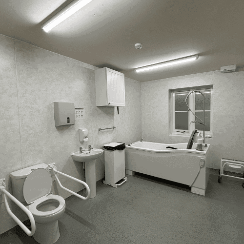 Care Home Bathroom: Isle Court Nursing Home, Shrewsbury