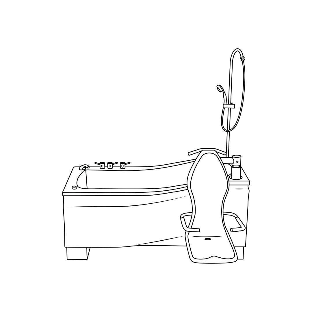 Height-Adjustable Bathing
